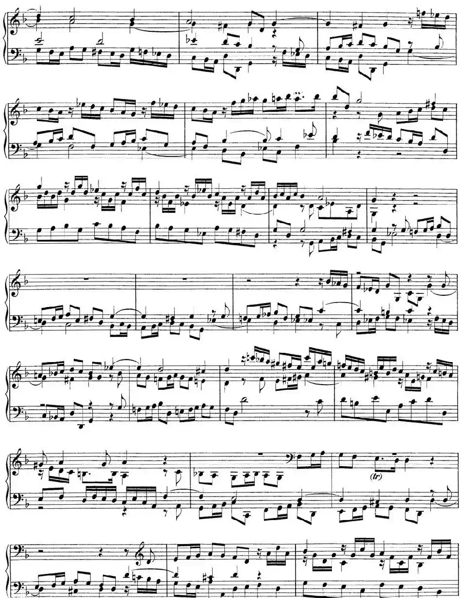 Toccata Minor BWV 913（7首托卡塔·No.4 d小调）