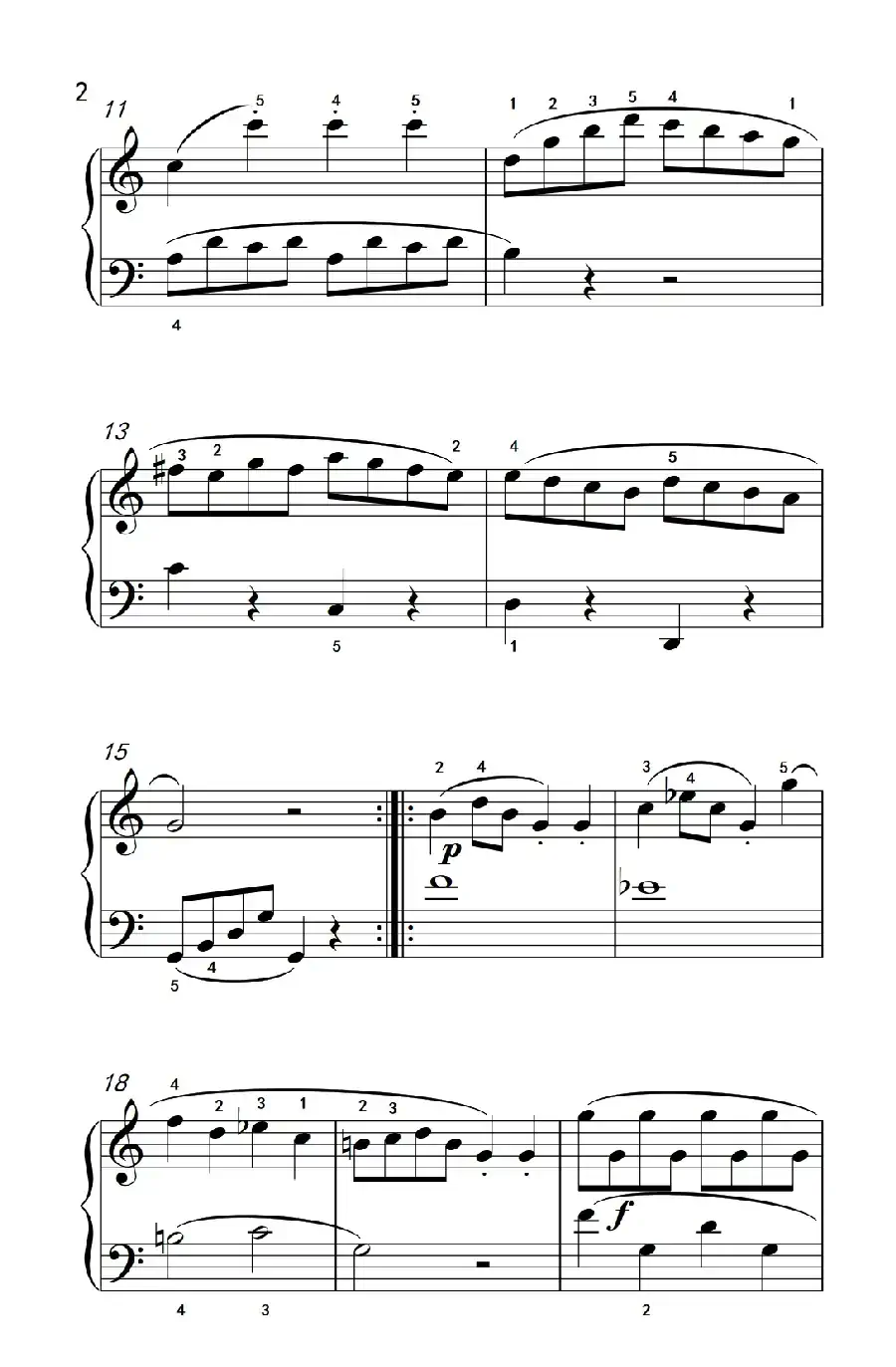 小奏鸣曲(老年大学 钢琴教程 3)