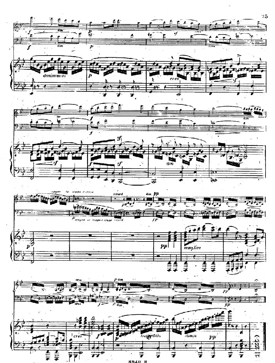 Piano Trio No.1 in d Minor Op.49（d小调第一钢琴三重奏·第二乐章）