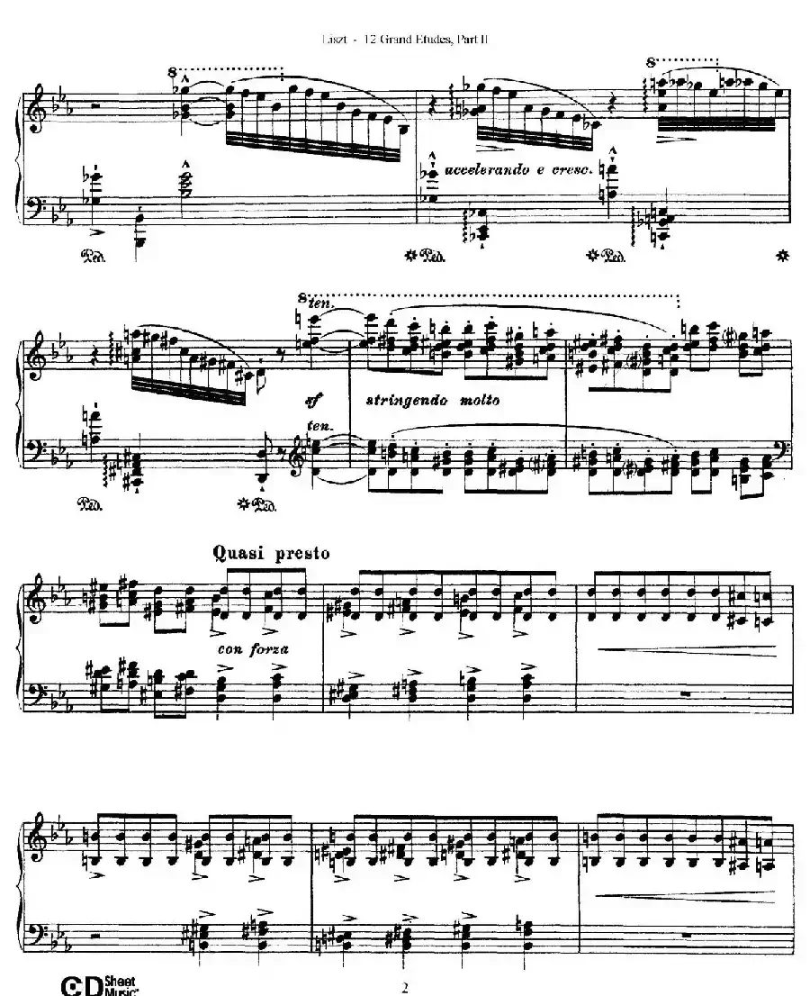 12 Grand Etudes S.137（12首华丽的练习曲·7）