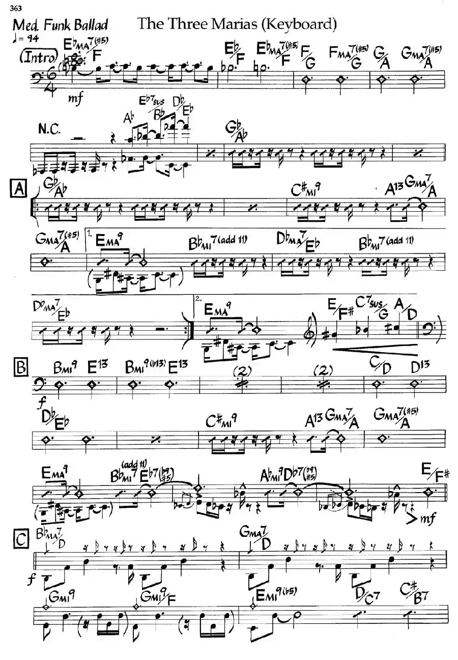 The Three Marias（爵士钢琴曲）