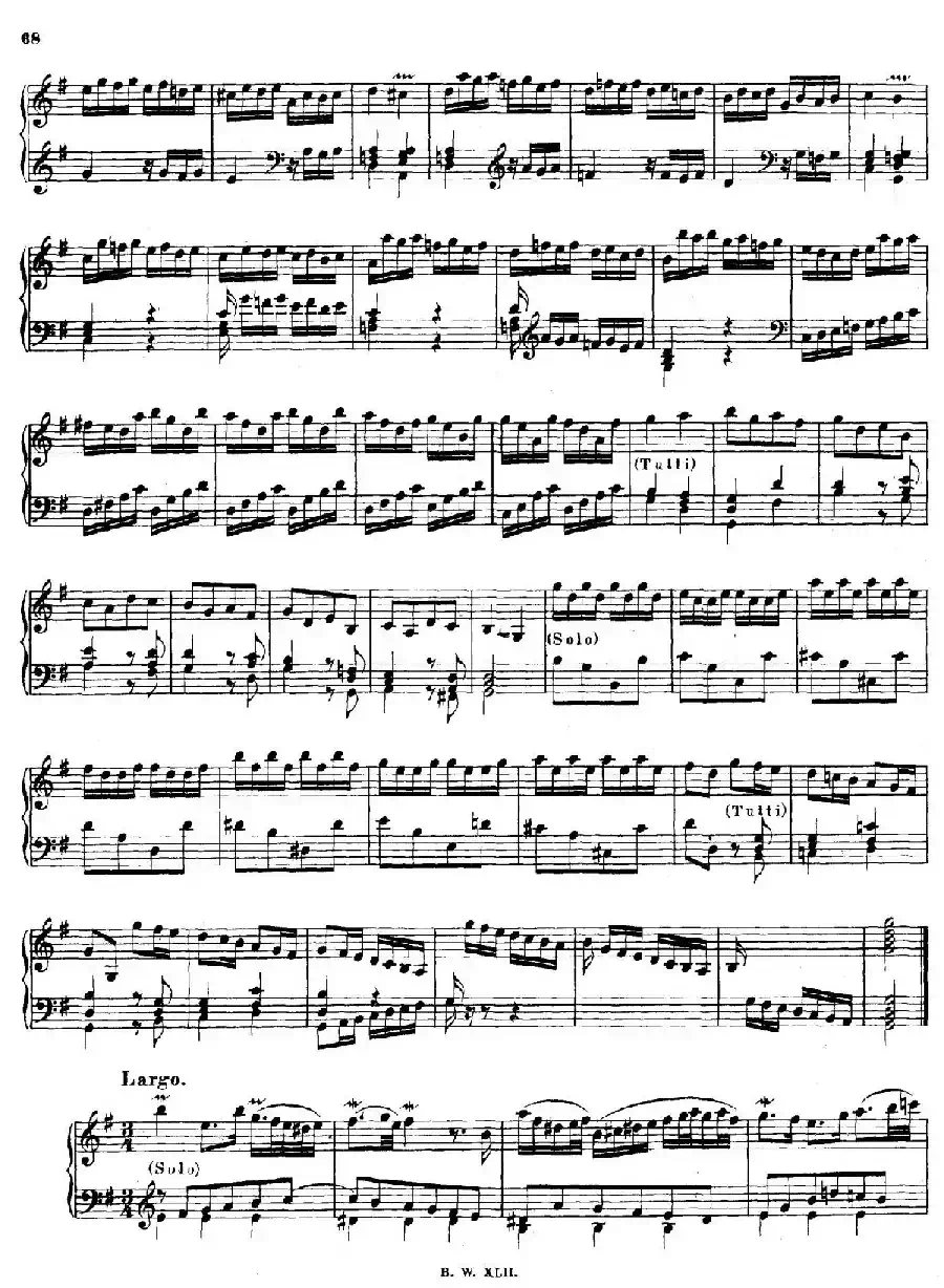 16 Concertos  BWV 972-987（十六首为独奏古钢琴而作的协奏曲）（P1——10）