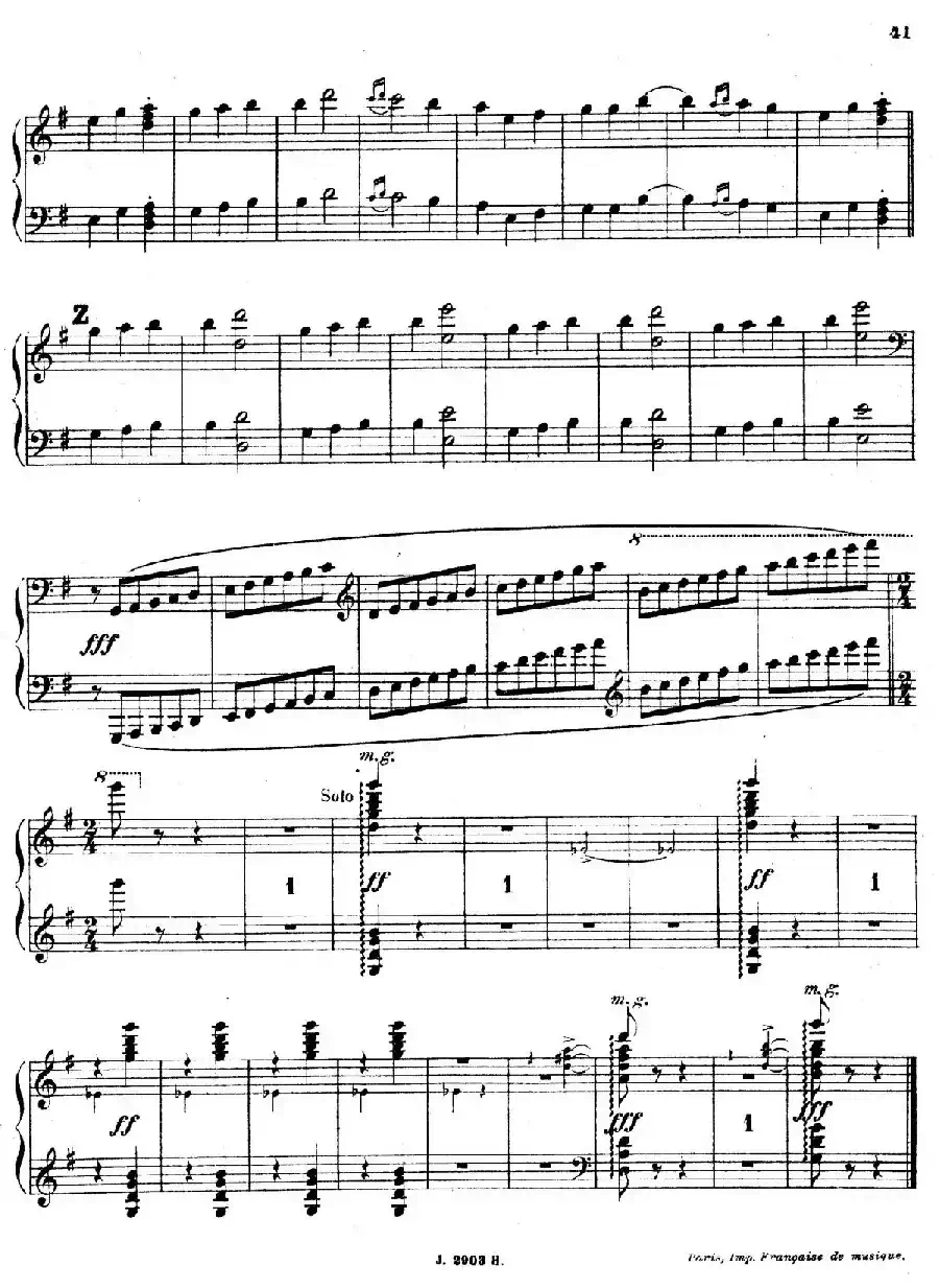 Symphony on a French Mountain Air Op.25（法国山歌交响曲·钢琴独奏·Ⅲ）