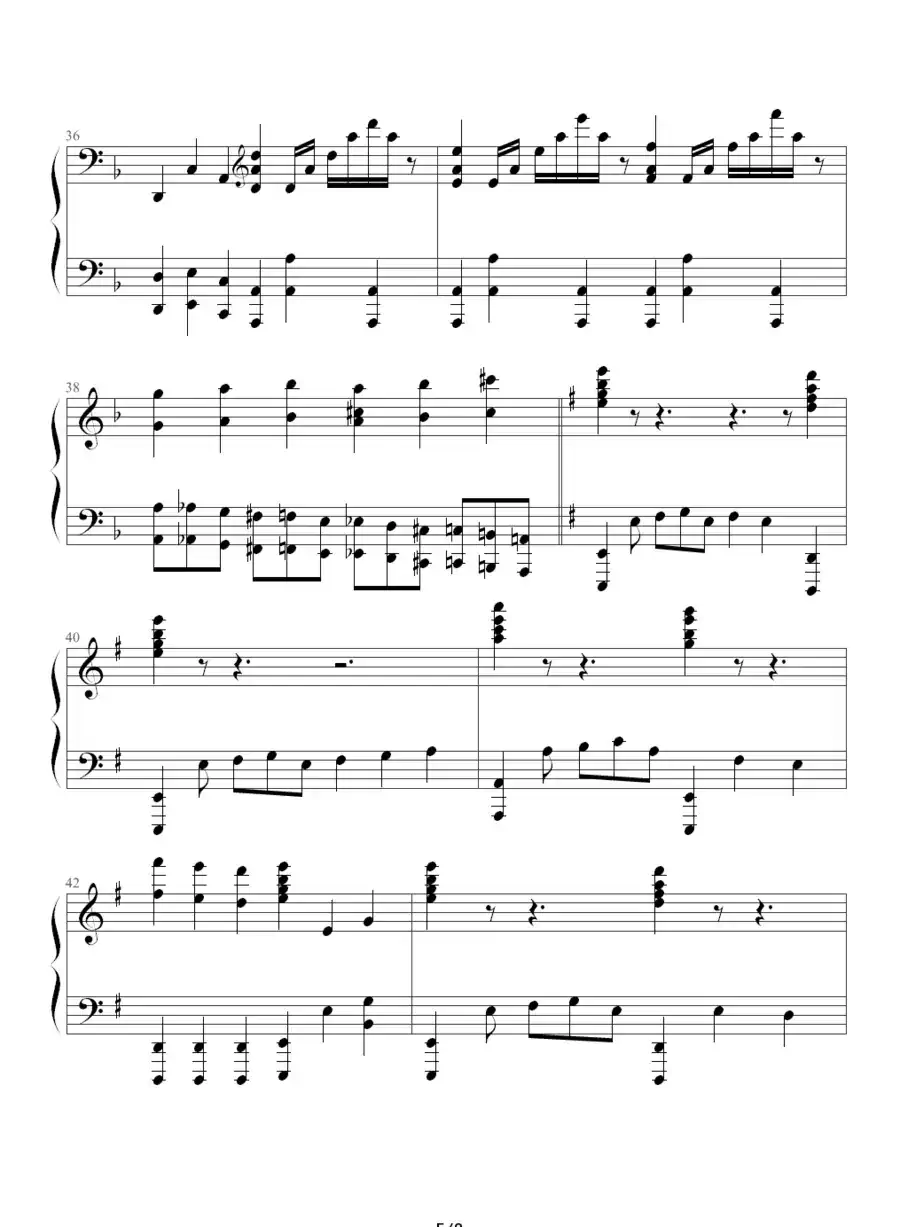 HE’S A PIRATE（钢琴独奏版）