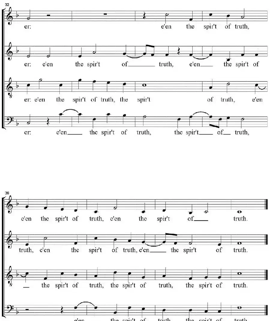If ye love me（四重奏）