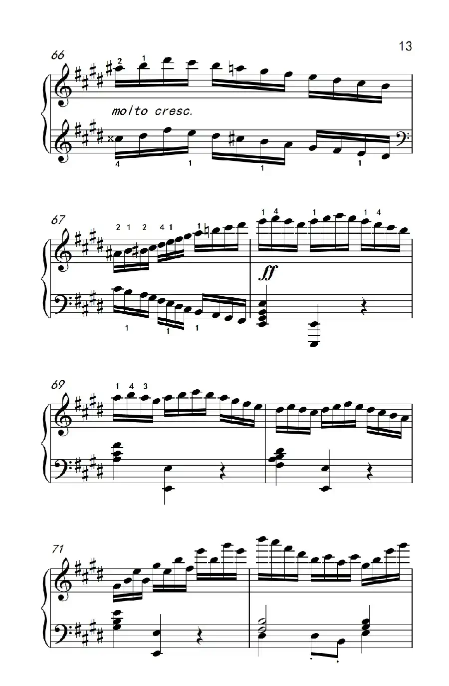 莫什科夫斯基 钢琴练习曲（第一首）