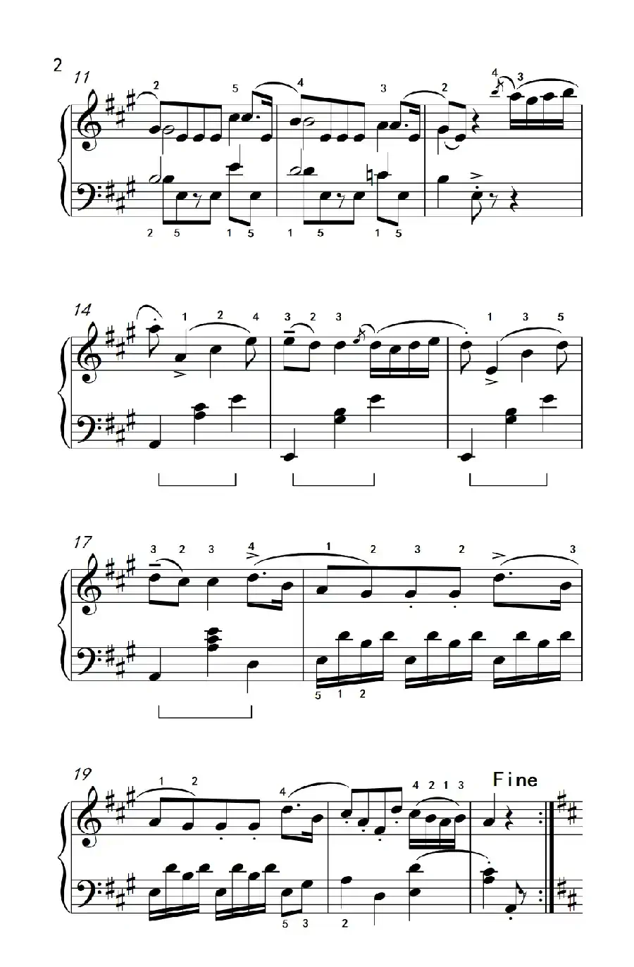 第三级 1.小步舞曲（中央音乐学院 钢琴（业余）考级教程 1-3级）