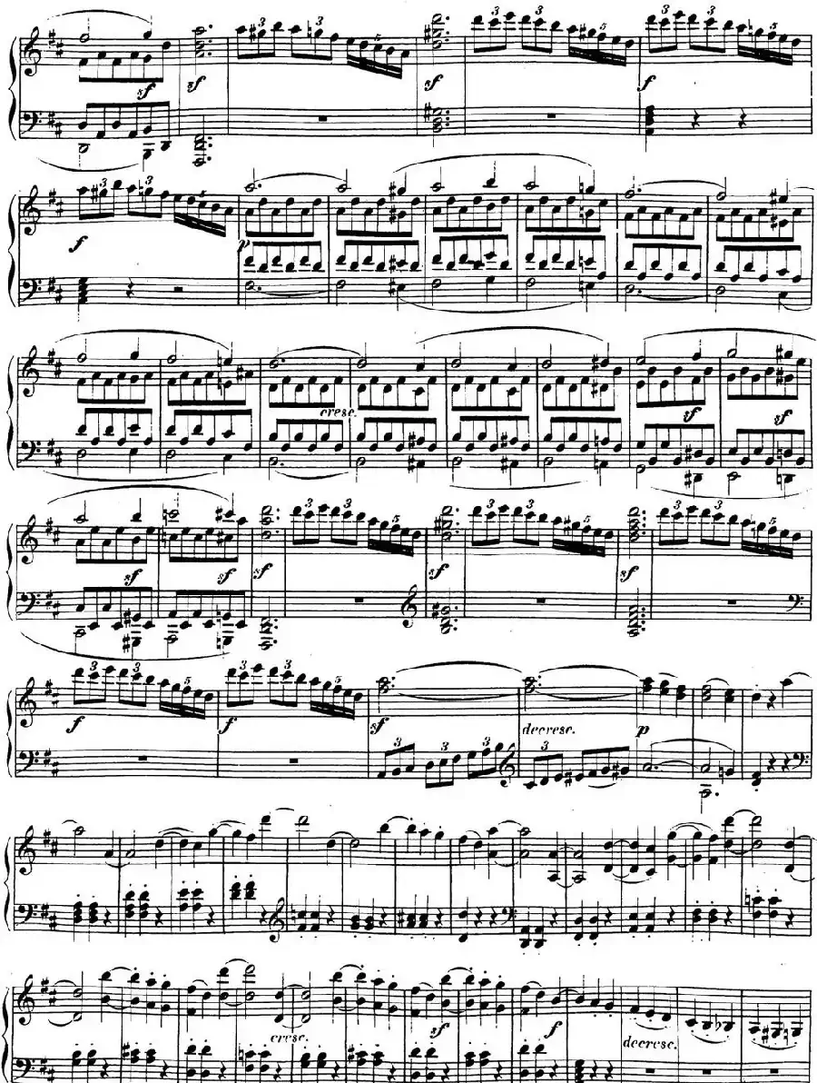 贝多芬钢琴奏鸣曲15 田园 D大调 Op.28 D major