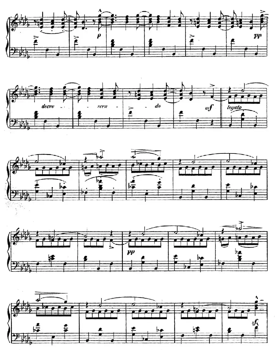 Waltzes Op.23（圆舞曲集·5、降D大调）