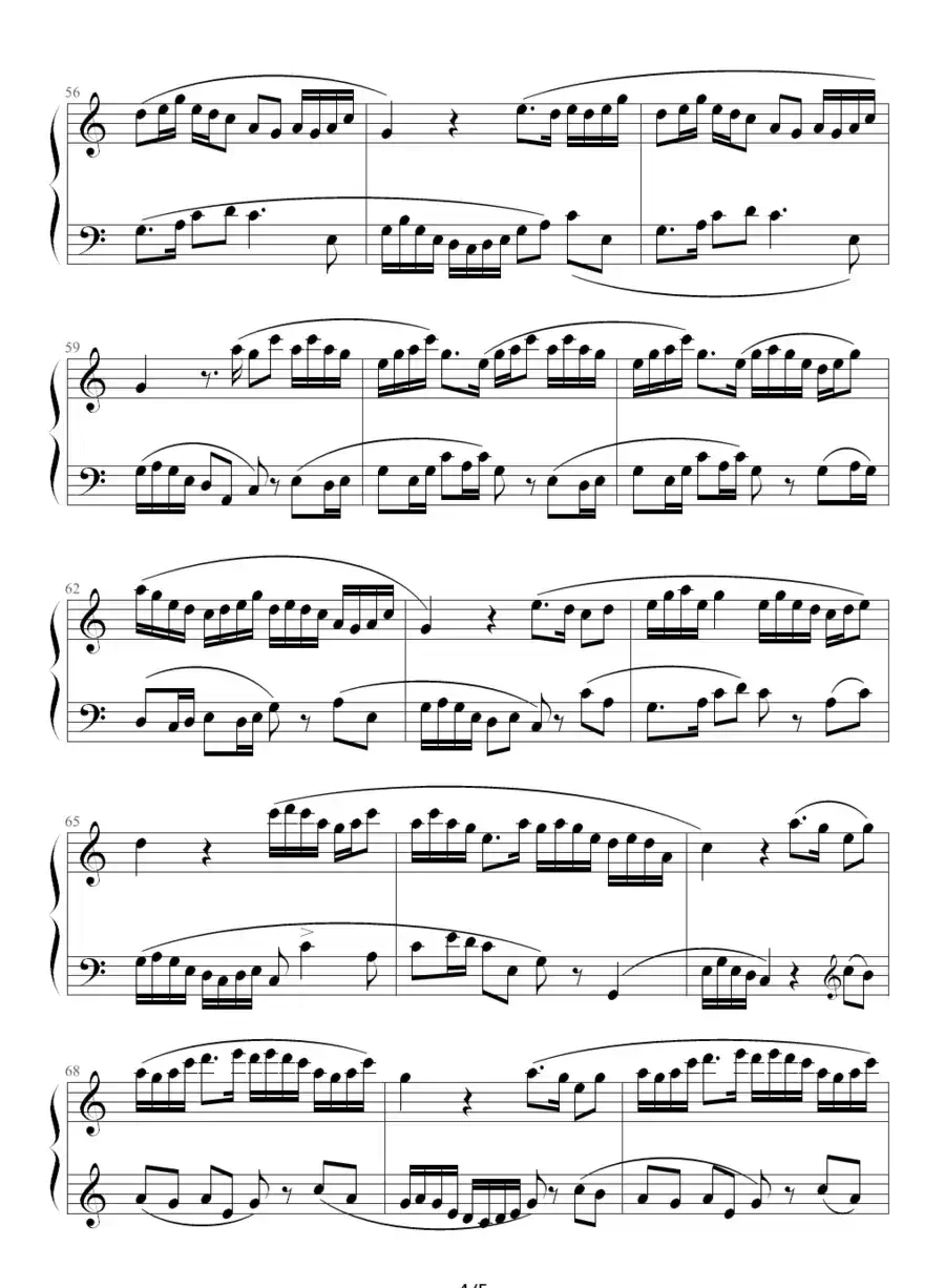 牧童短笛(李拓制谱版)