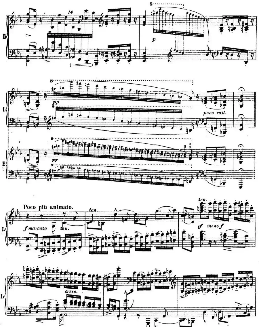 6首帕格尼尼大练习曲（Andantino capriccioso）