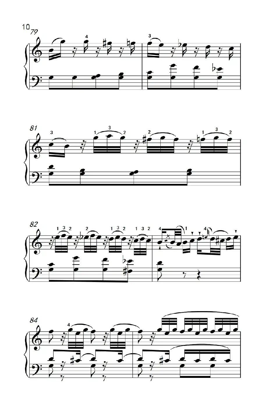 第八级1.C大调奏鸣曲 第一乐章 K.330（中央音乐学院 钢琴（业余）考级教程 7-9级）
