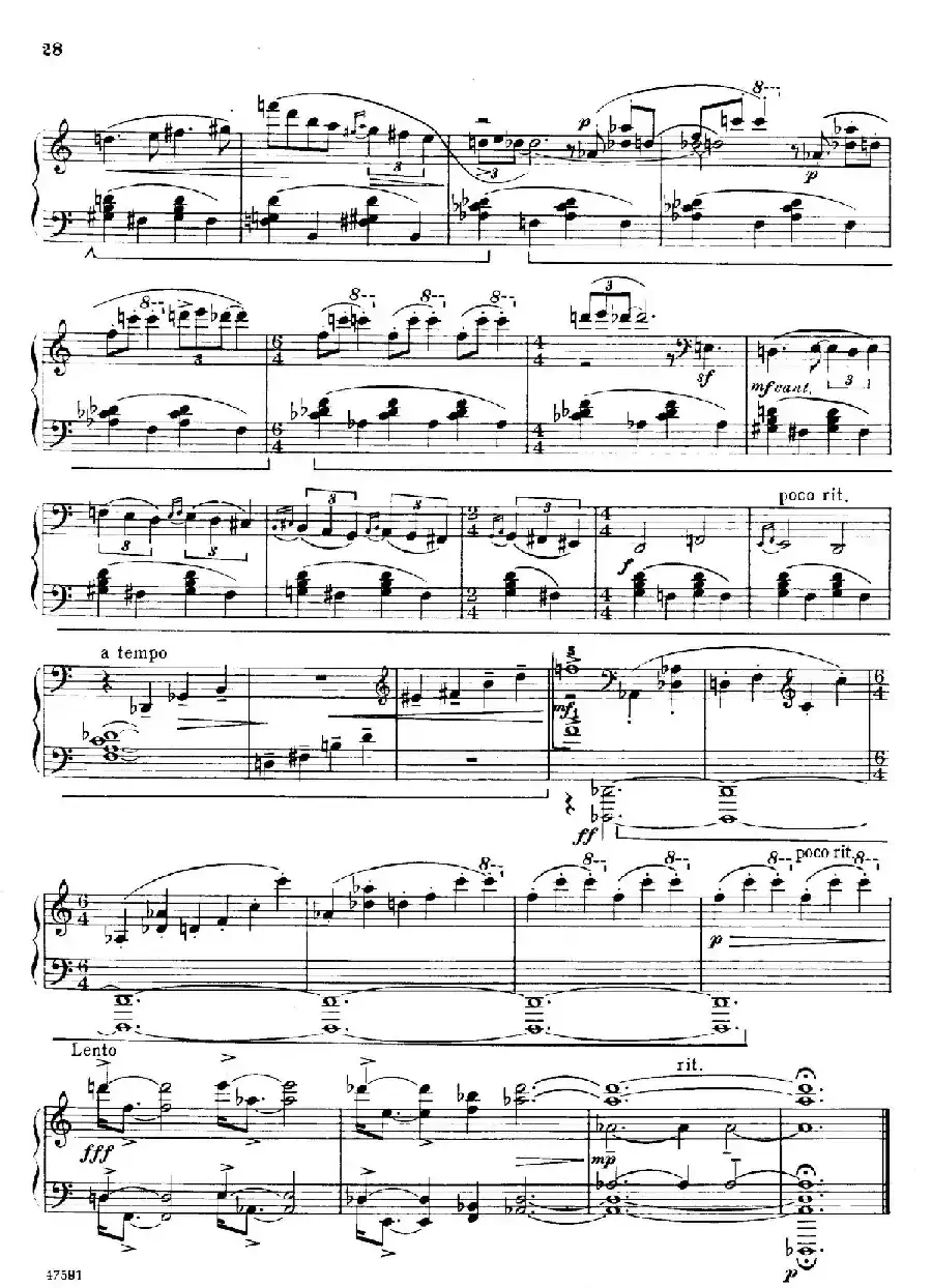 Piano Sonata in E-flat Major Op.95（降E大调钢琴奏鸣曲·Ⅱ）