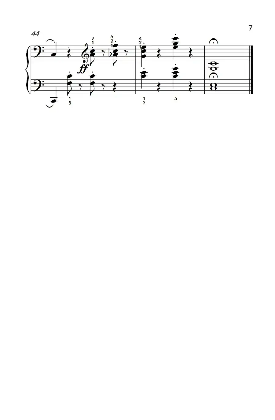 骑士（老年大学 钢琴教程 3）