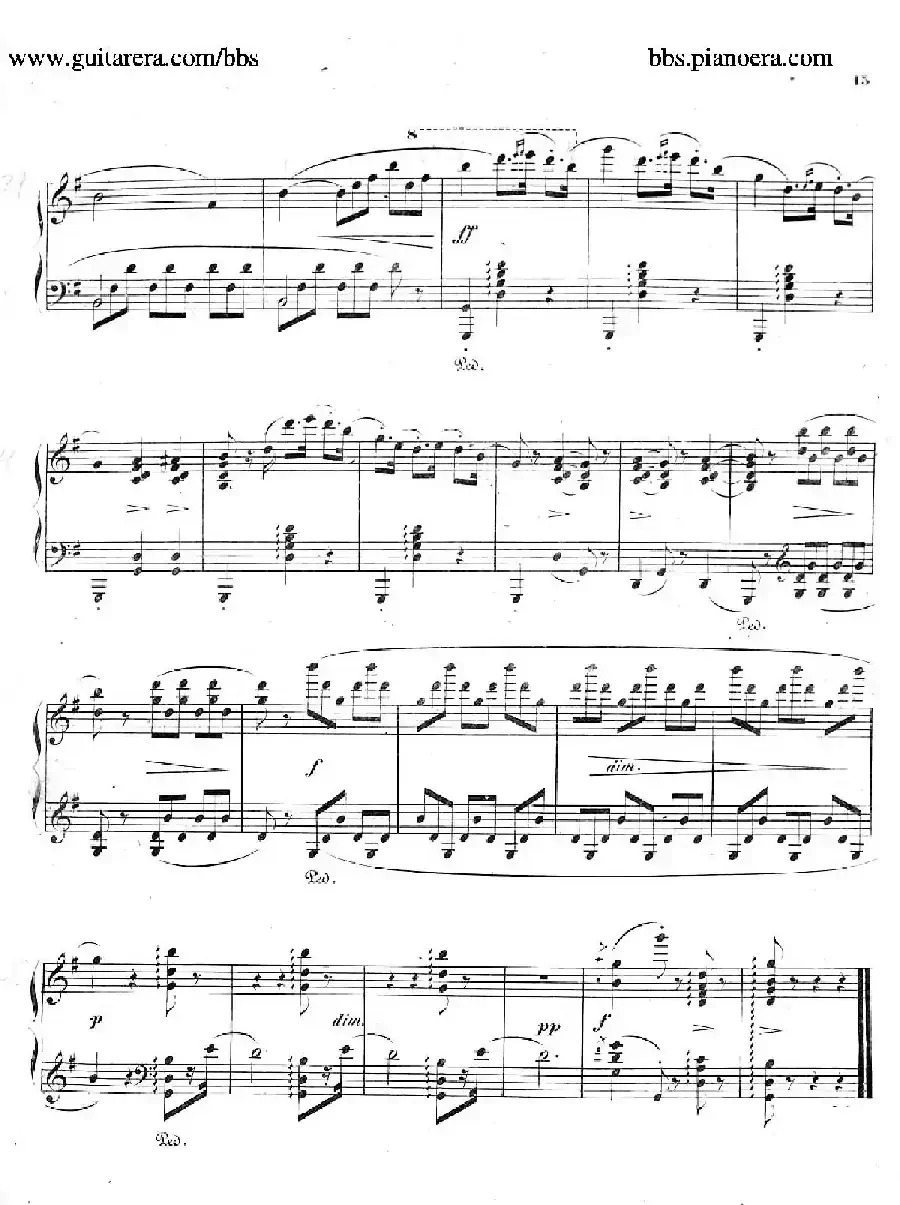 Phantasiestücke Op.31（幻想曲集·4. g小调）