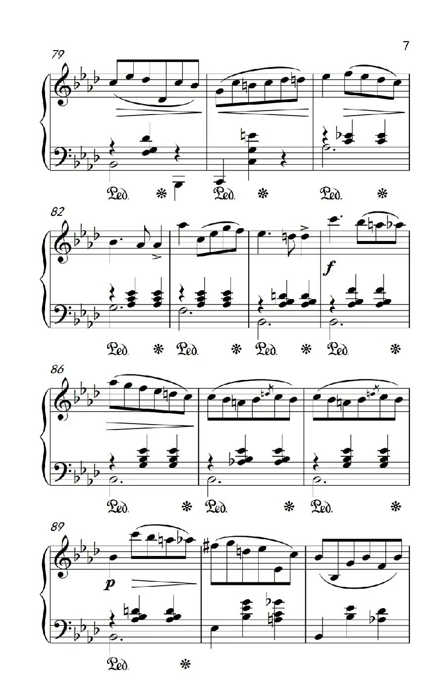 第七级2.圆舞曲 Opus posth.70 No.2(中央音乐学院 钢琴(业余)考级教程 7-9级)