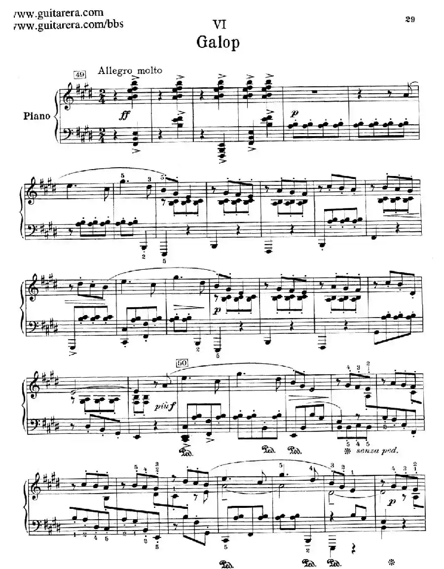 Souvenirs Op.28（纪念曲6. 加洛普舞曲）