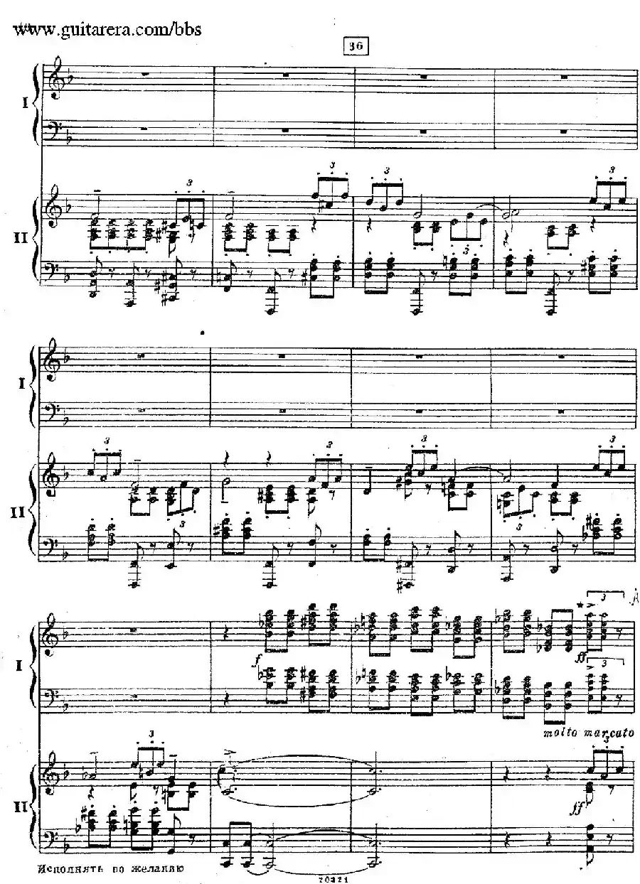 Rhapsody On A Theme Of Paganini Op.43（帕格尼尼主题狂想曲·双钢琴）（P21——40）