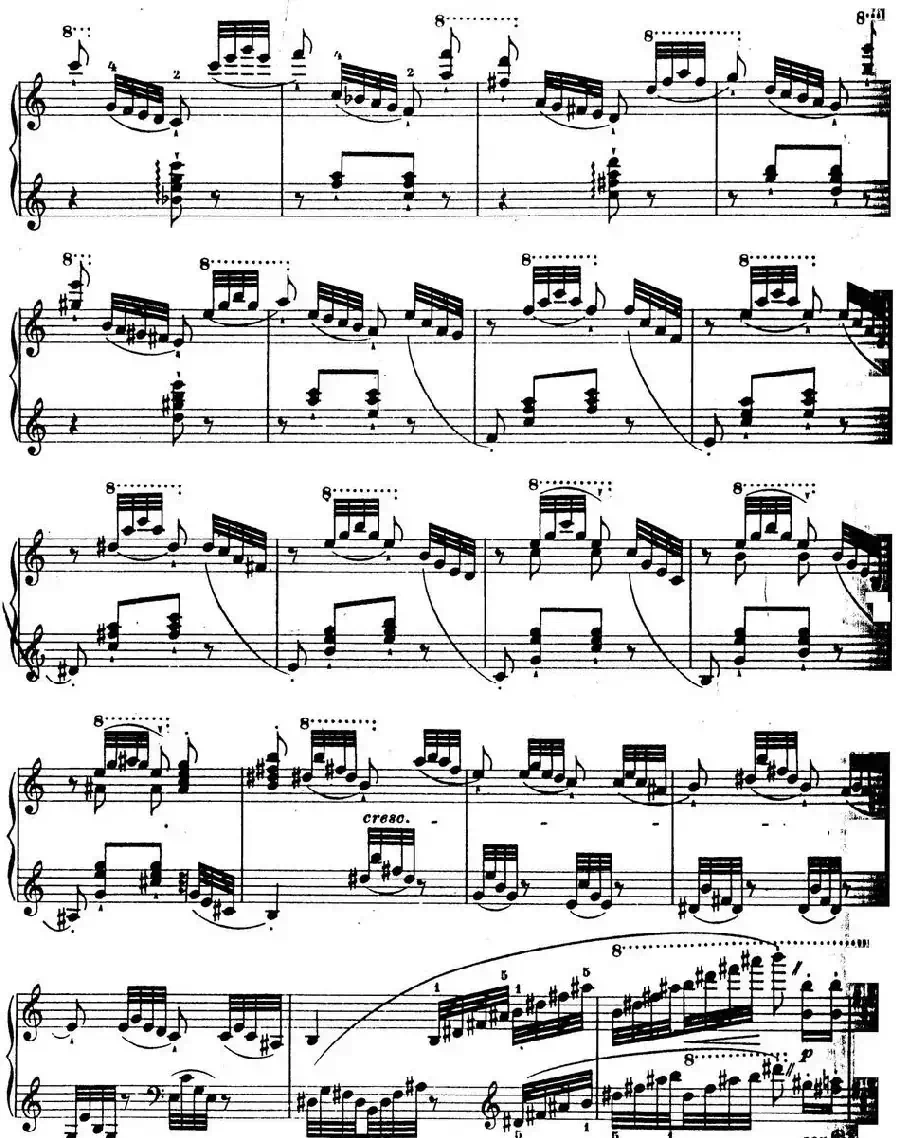 6首帕格尼尼大练习曲（La Chasse Etude Nr.5）