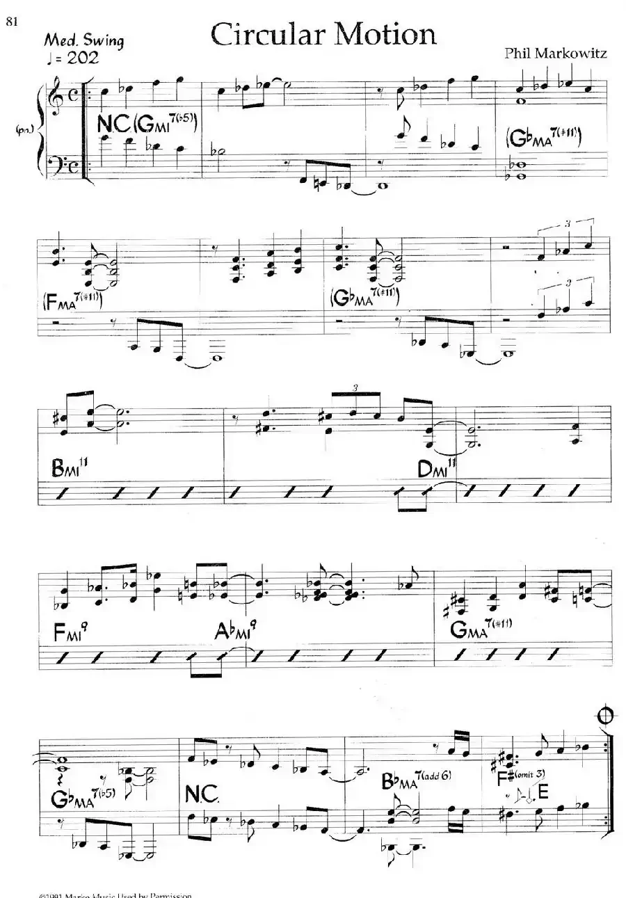 Circular Motion（爵士钢琴曲）