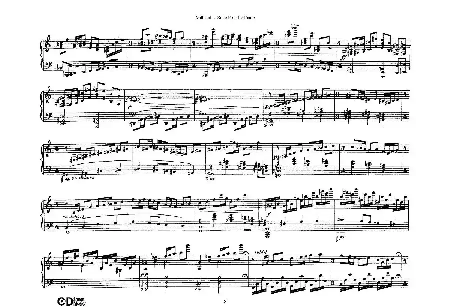 Suite Pour Le Piano Op.8（钢琴组曲·Ⅲ）