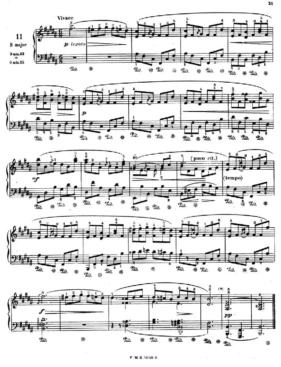 Preludes Op.28（24首前奏曲·11）