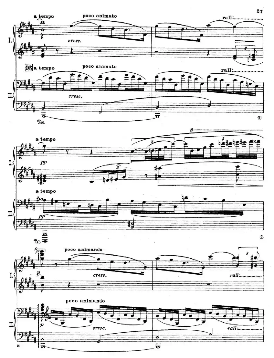 The Pines of Rome（交响诗《罗马的松树》·双钢琴）（第三部分：吉阿尼库伦山的松树）