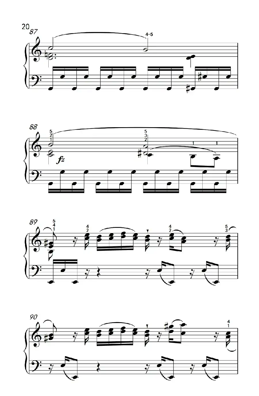 第九级1.C大调奏鸣曲 第一乐章 Hob.XVI 50（中央音乐学院 钢琴（业余）考级教程 7-9级）