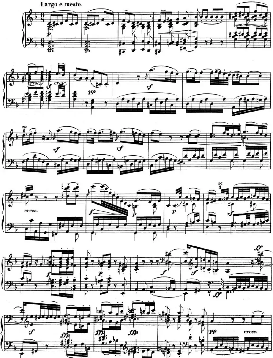 贝多芬钢琴奏鸣曲07 D大调 Op.10 No.3 D major