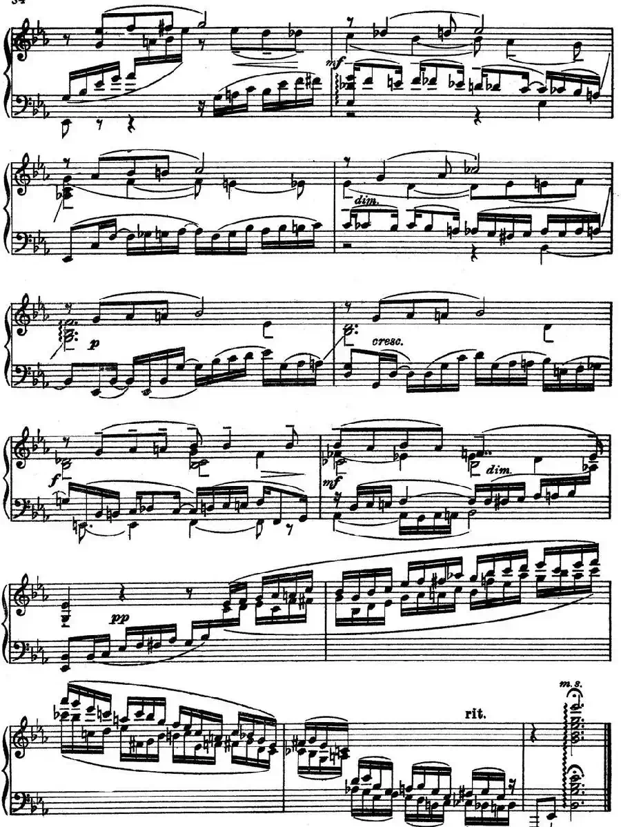 10 Preludes Op.23（拉赫玛尼诺夫10首前奏曲·Ⅵ）