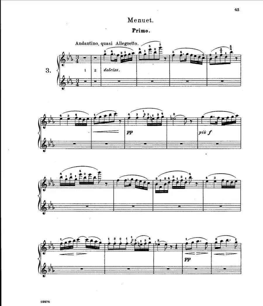 L'Arlesienne Suite No·2（阿莱城姑娘·第二组曲·四手联弹）