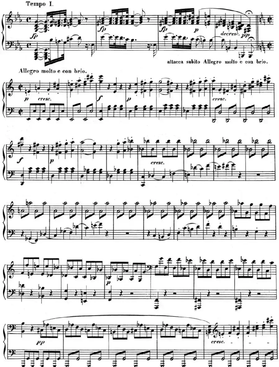 贝多芬钢琴奏鸣曲08 悲怆 C小调 Op.13 C minor