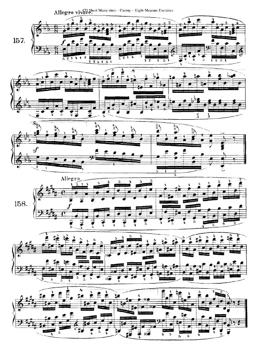 160 Eight- Measure Exercises.Op.821(车尔尼160首钢琴八小节练习曲(142——160))