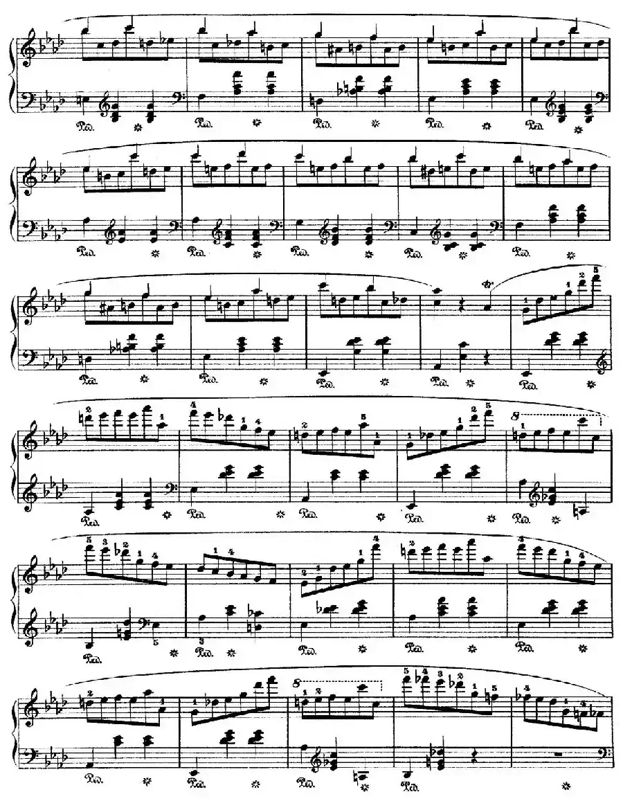 Grande Valse in A-flat Major Op.42（降A大调华丽圆舞曲）