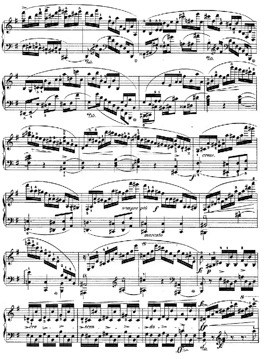 e小调第一钢琴协奏曲 Op.11（钢琴独奏版·第一乐章）