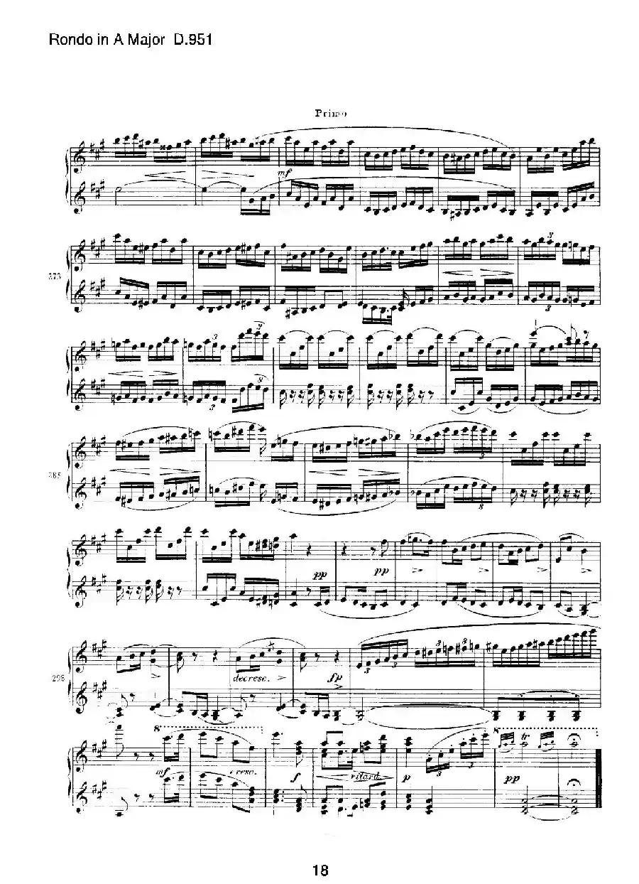 Grand Rondeau in A Major Op.107（A大调回旋曲·四手联弹）