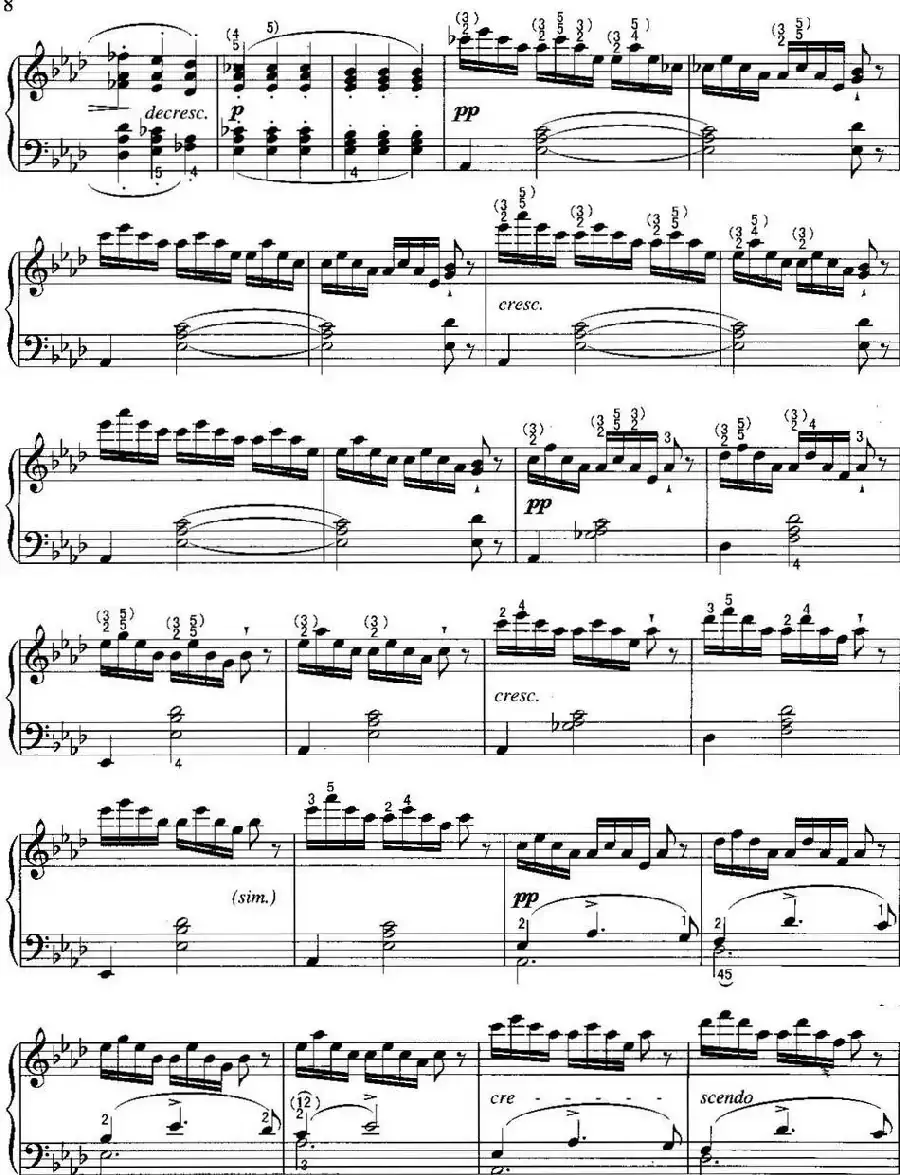 不可不弹的世界钢琴名曲：即兴曲（第4首）