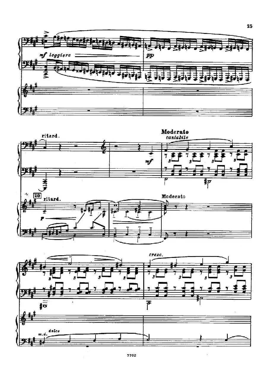 升f小调第一钢琴协奏曲 Op.1（双钢琴版）