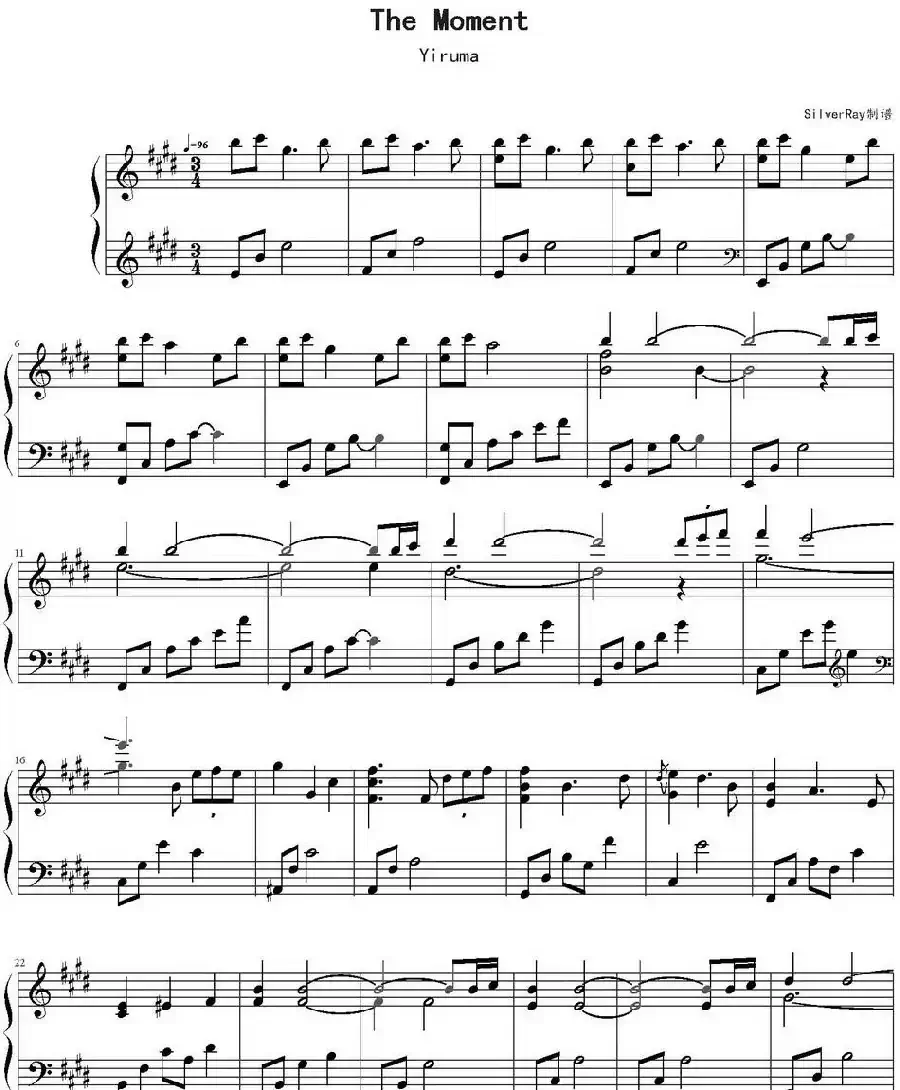 The Moment（SilverRay制谱版）