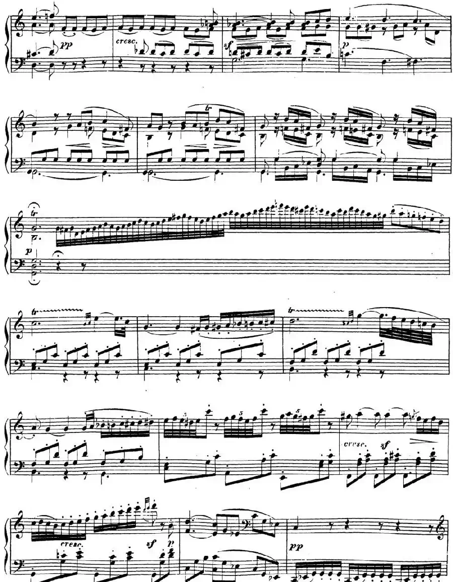 贝多芬钢琴奏鸣曲16 G大调 Op.31 No.1 G major