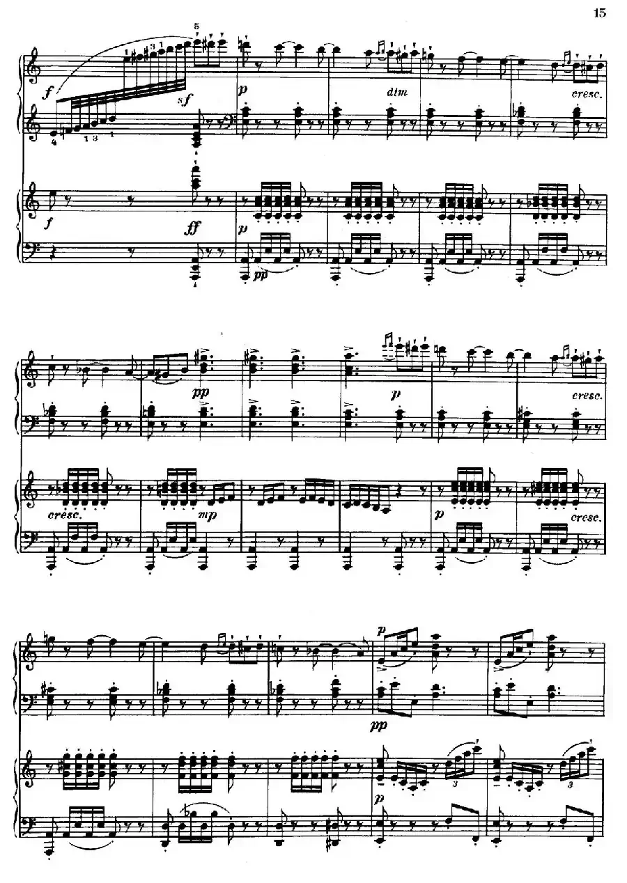 Introduction et Rondo Capriccioso Op.28（引子与随想回旋曲·双钢琴）