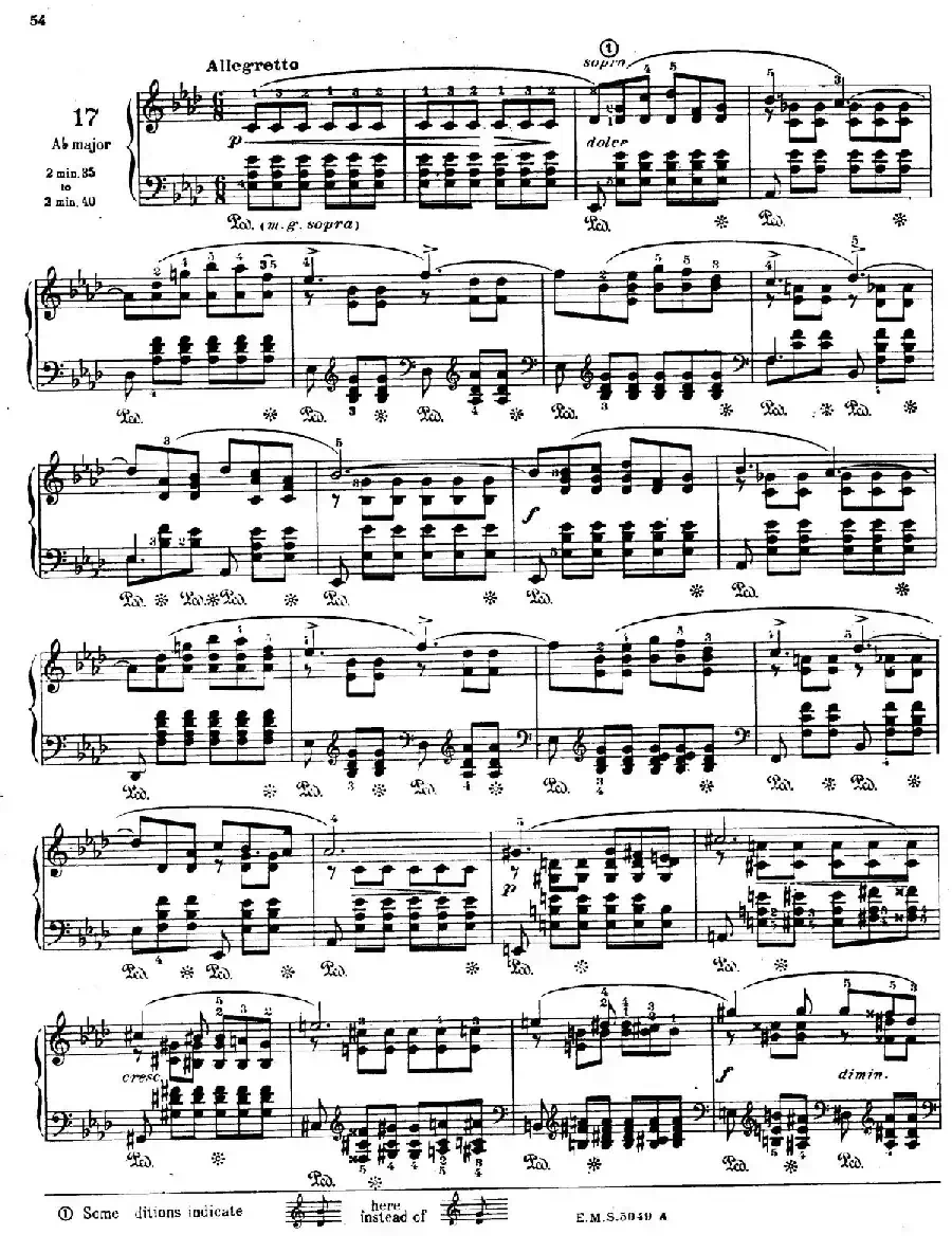 Preludes Op.28（24首前奏曲·17）