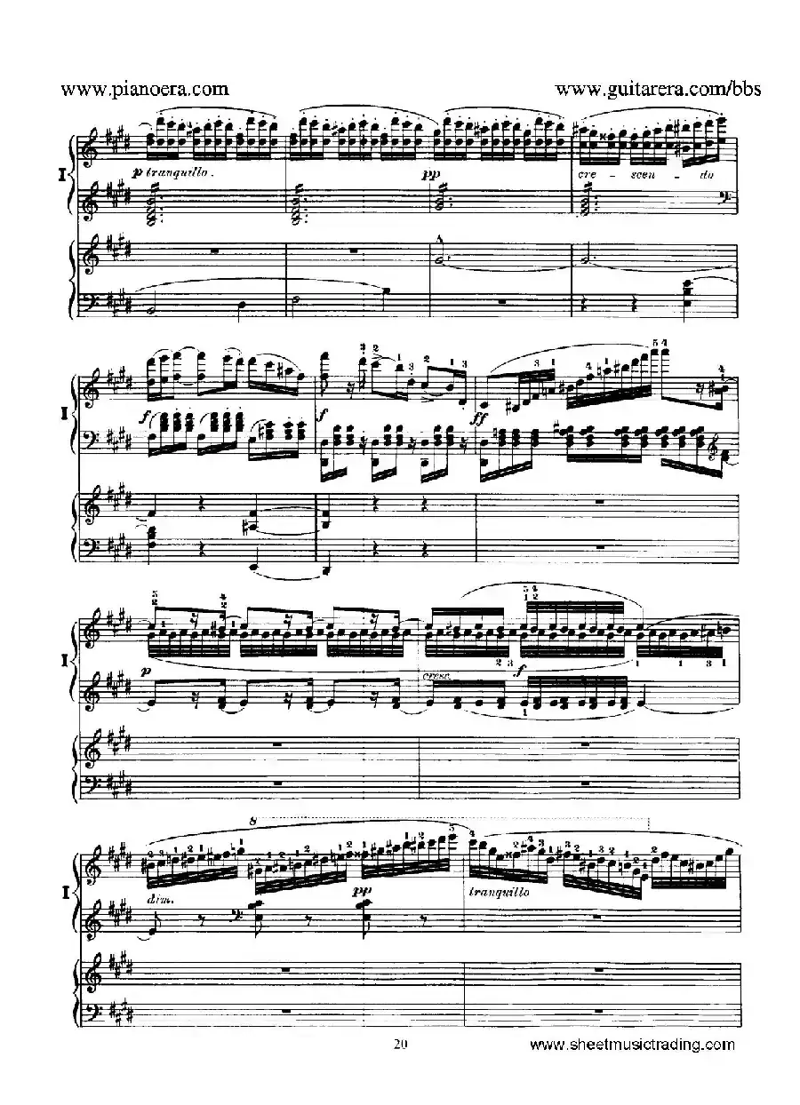 Piano Concerto No.1 in g Minor Op.25（g小调第一钢琴协奏曲·双钢琴）