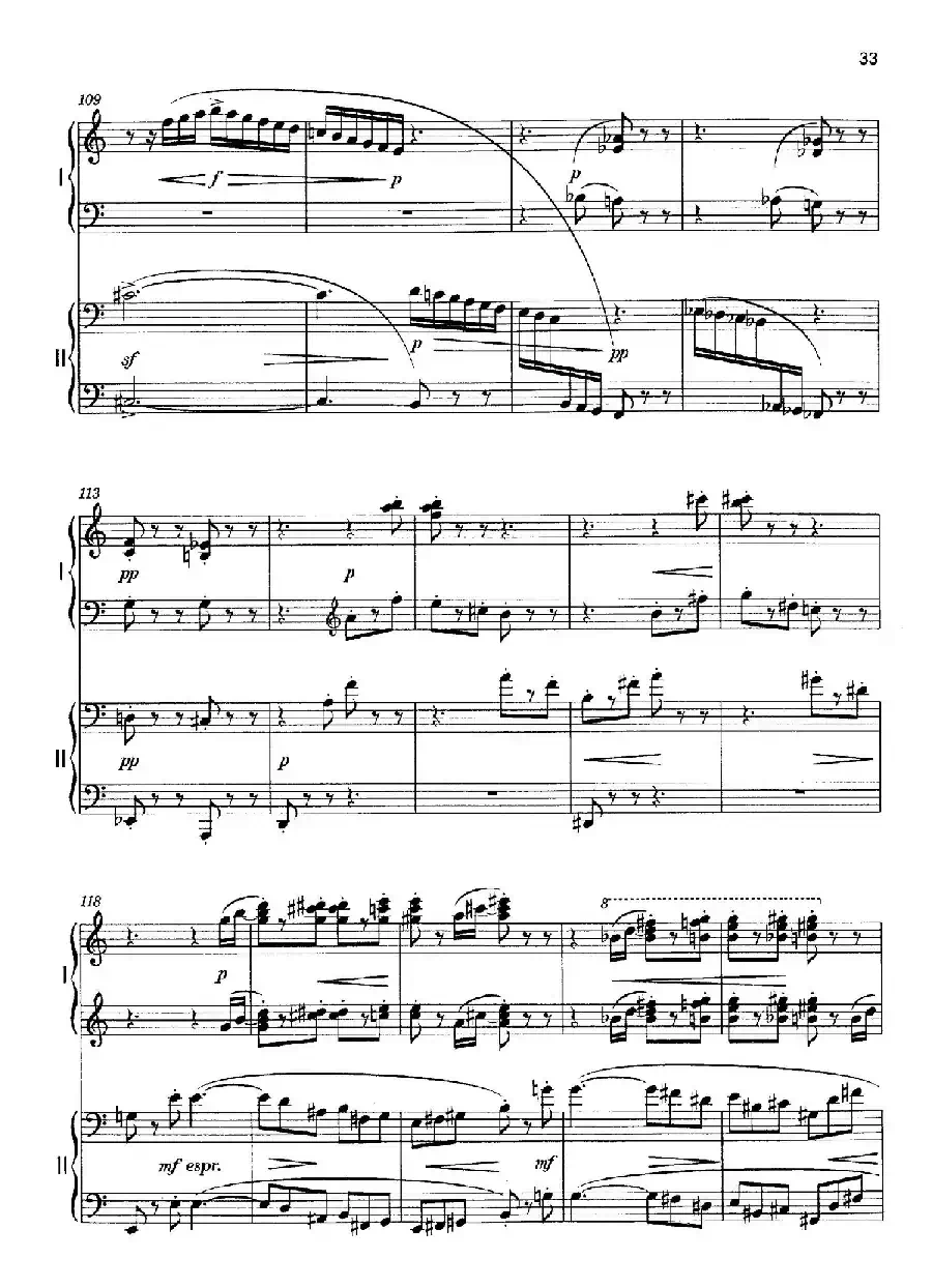 Vier Bagatellen Op.70（4首小品·Ⅳ·四手联弹）