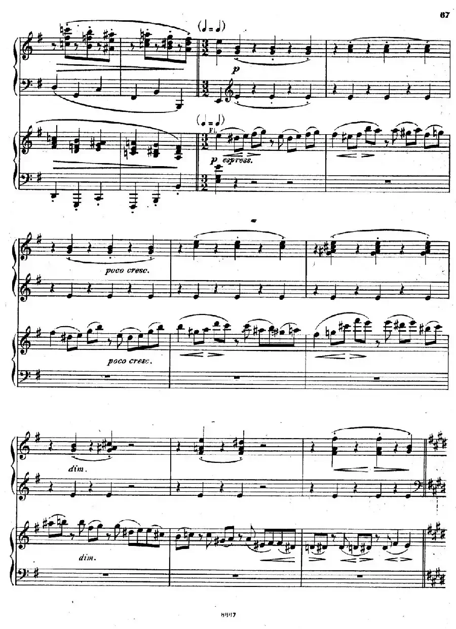 Symphony No.4 in e Minor Op.98（e小调第四交响曲·双钢琴）