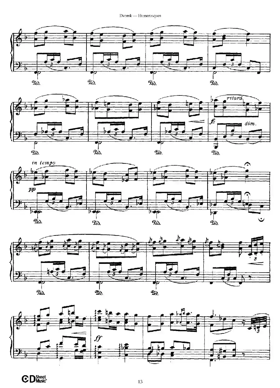 8 Humoresques Op.101（8首幽默曲·4）