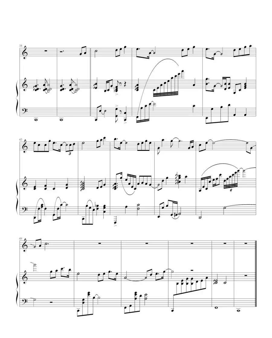 眼泪成诗（钢琴伴奏谱）