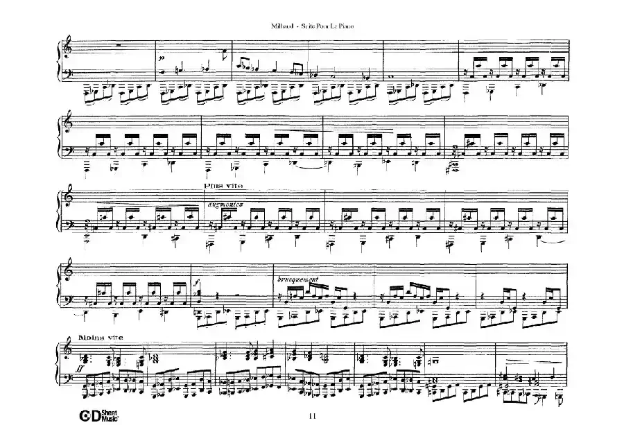 Suite Pour Le Piano Op.8（钢琴组曲·Ⅳ）