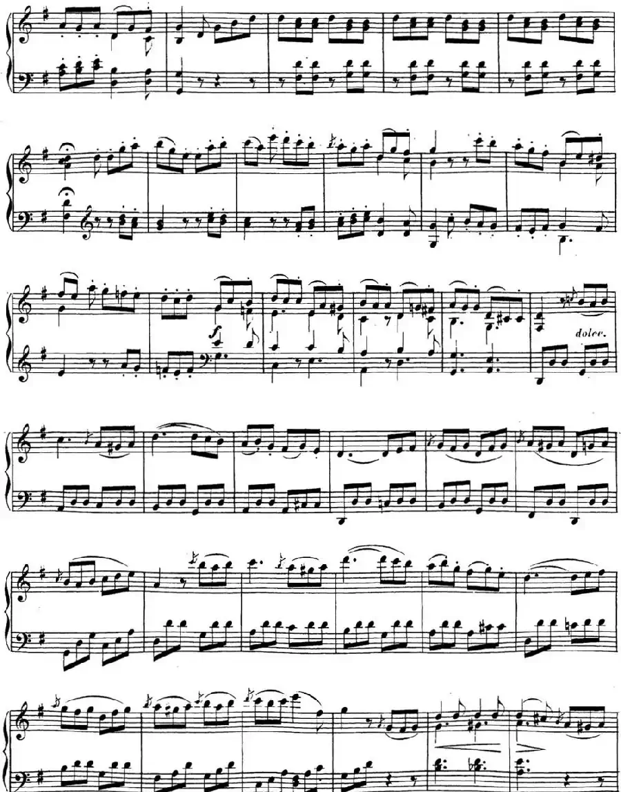 贝多芬钢琴奏鸣曲19 g小调 Op.49 No.1 G minor