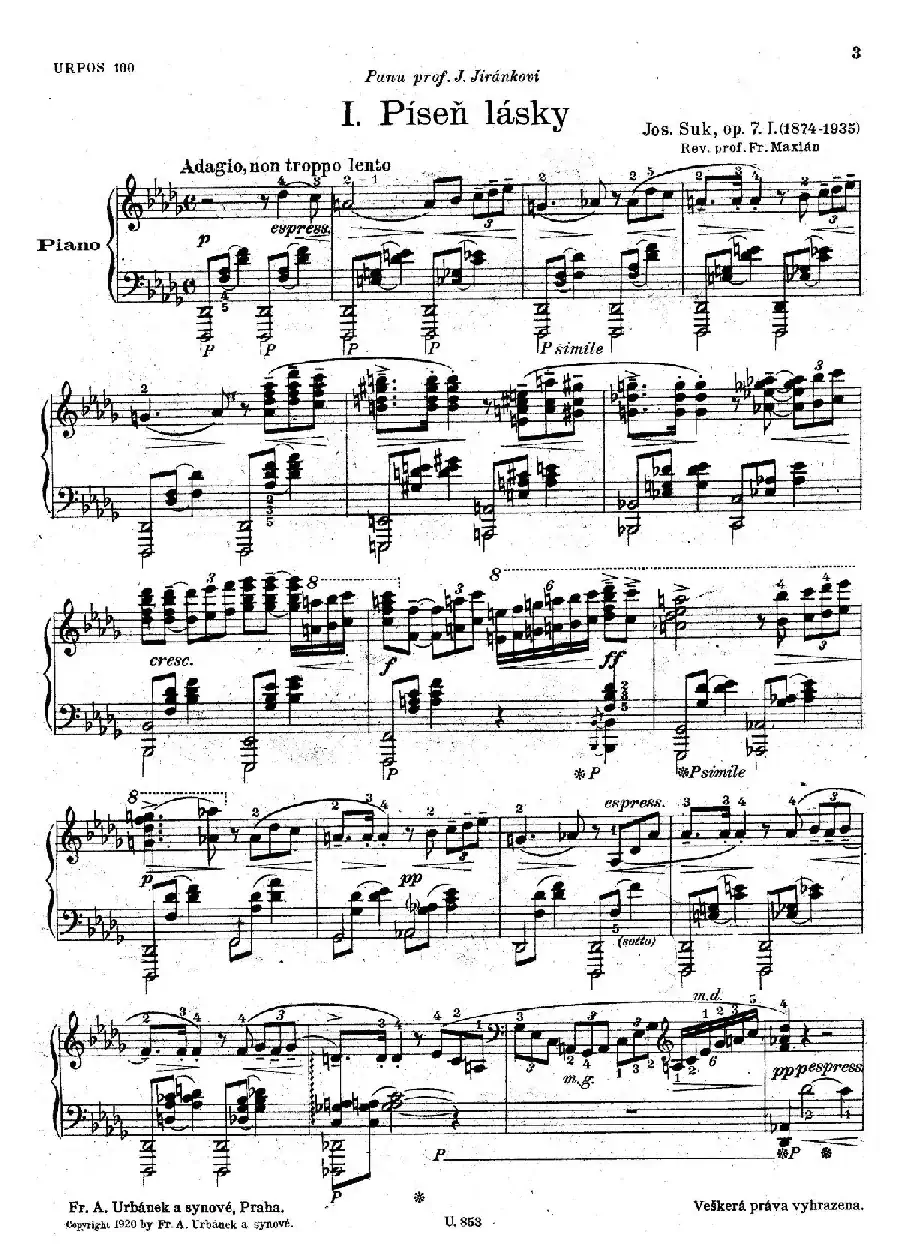 Six Piano Pieces Op.7（6首钢琴小品·Ⅰ）